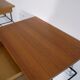 Scandinavian vintage hanging bedside pair in teak and metal