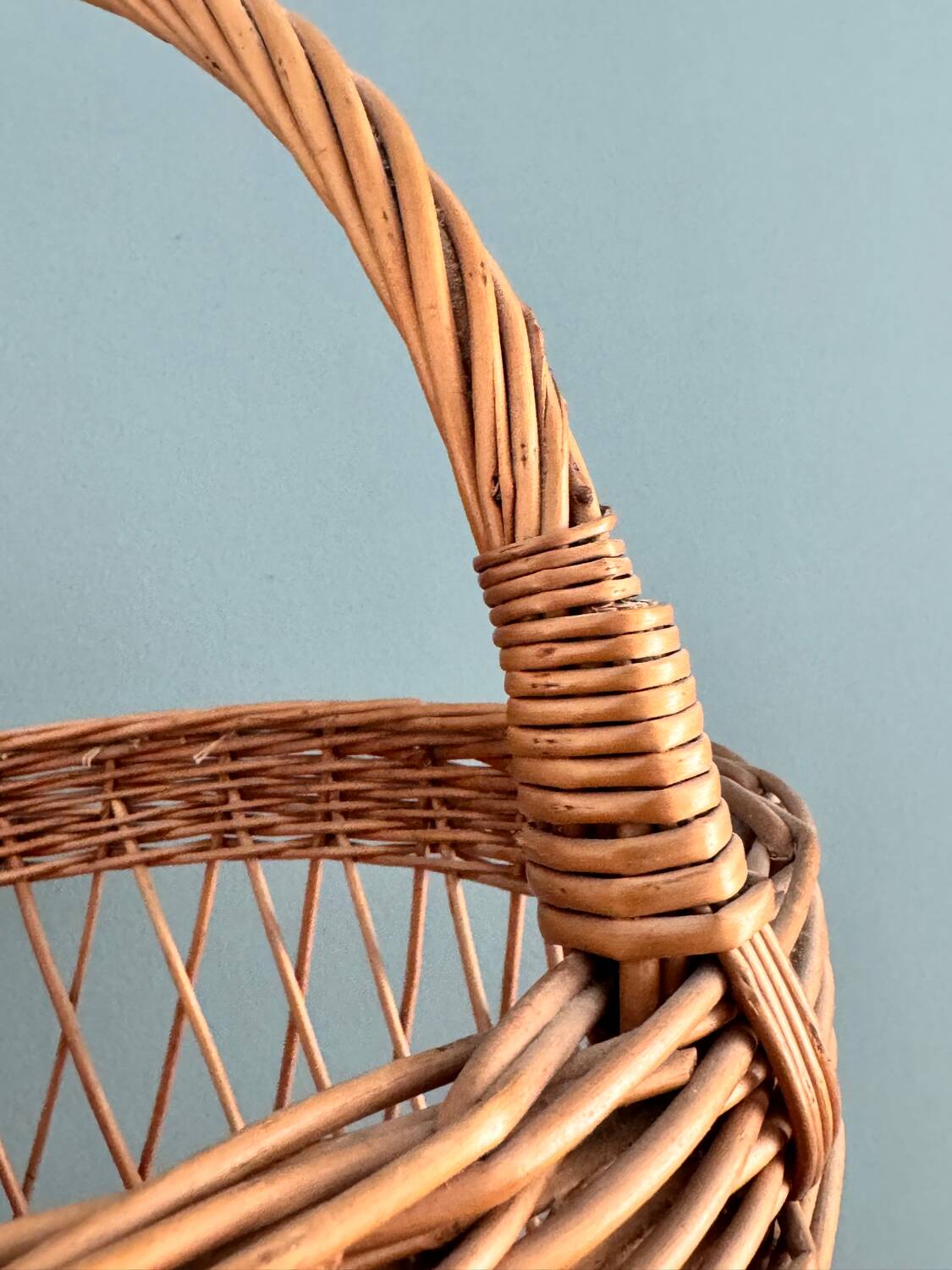 Vintage wicker basket