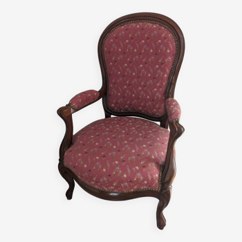 Mahogany shepherdess armchair