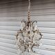 Rare old chandelier / lantern in patinated bronze, Louis XV style / working condition