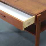 1960s Danish Teak Sewing Cart or Side Table