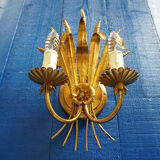 Paire d'appliques Hollywood Regency Italien 1960