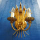 Paire d'appliques Hollywood Regency Italien 1960