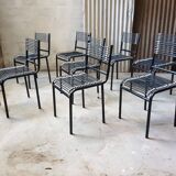 6 chairs "Sandow" René Herbst