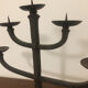 Brutalist wrought iron chandelier