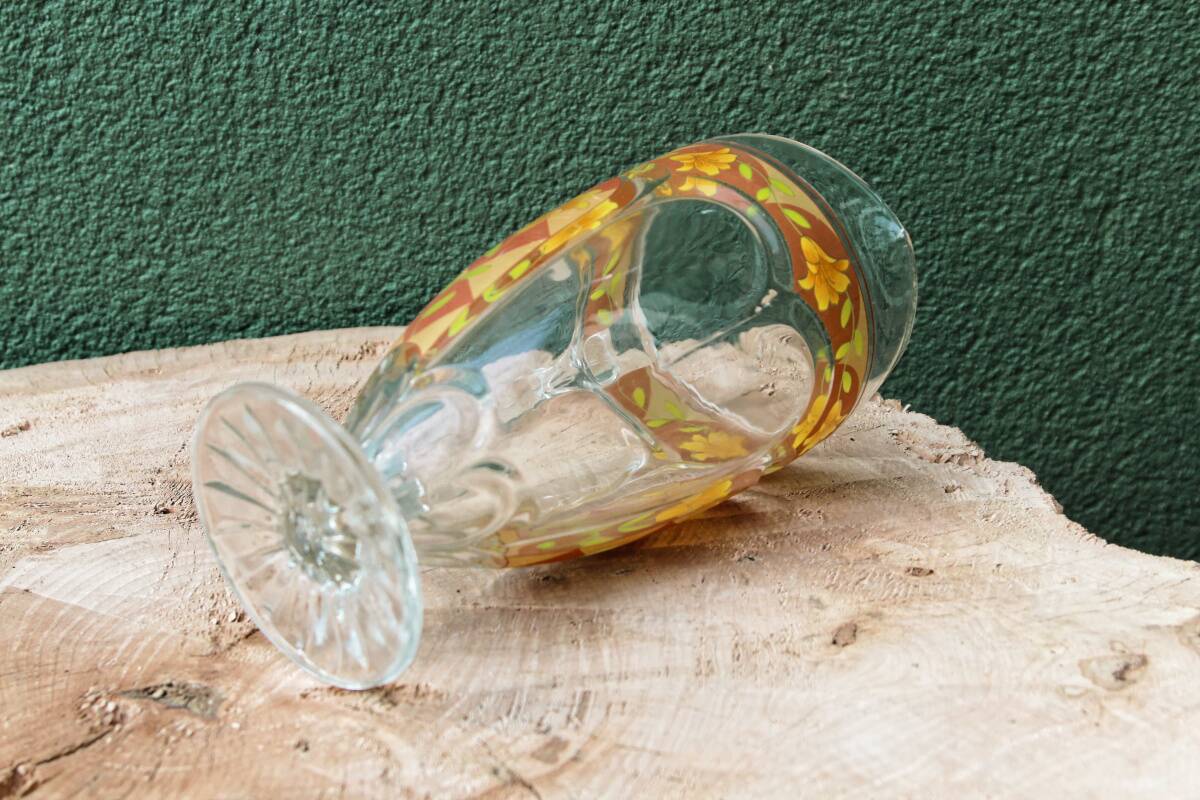 Glass lemonade pitcher, art deco