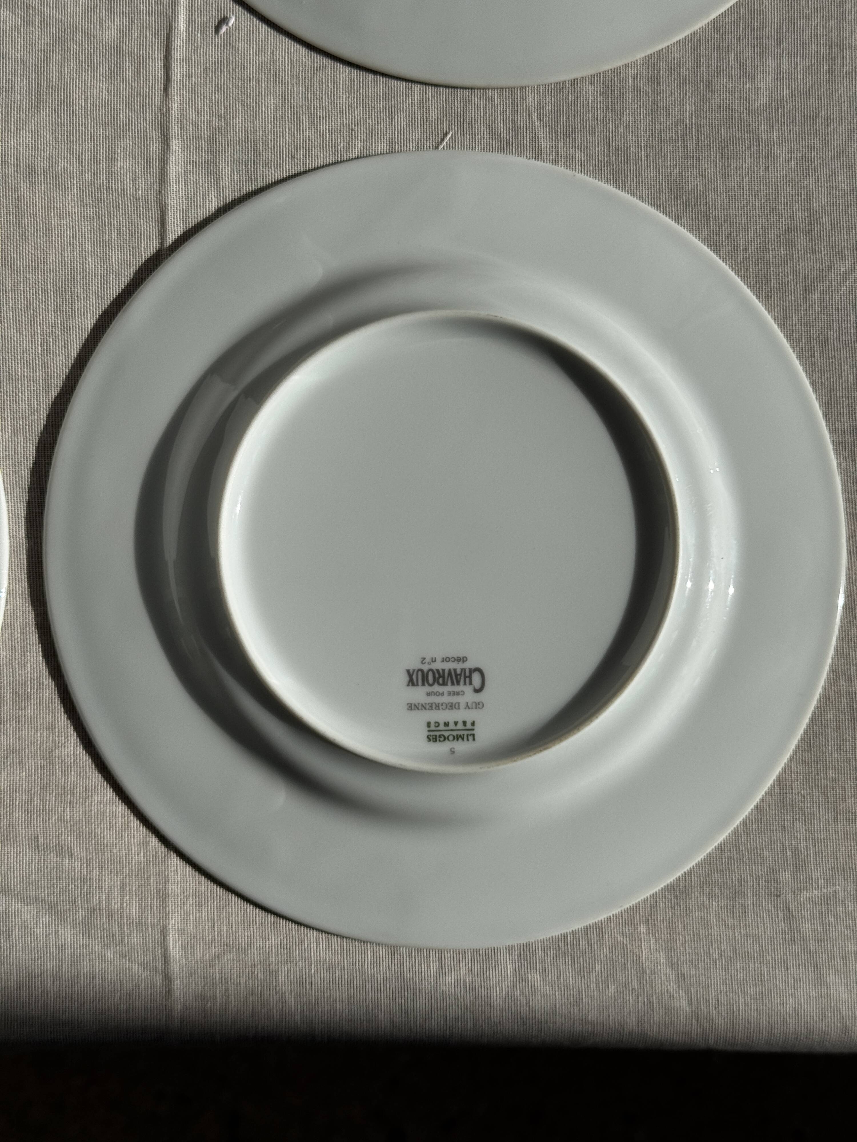 Set of 12 cheese plates France Chavroux 1990s D 21.5