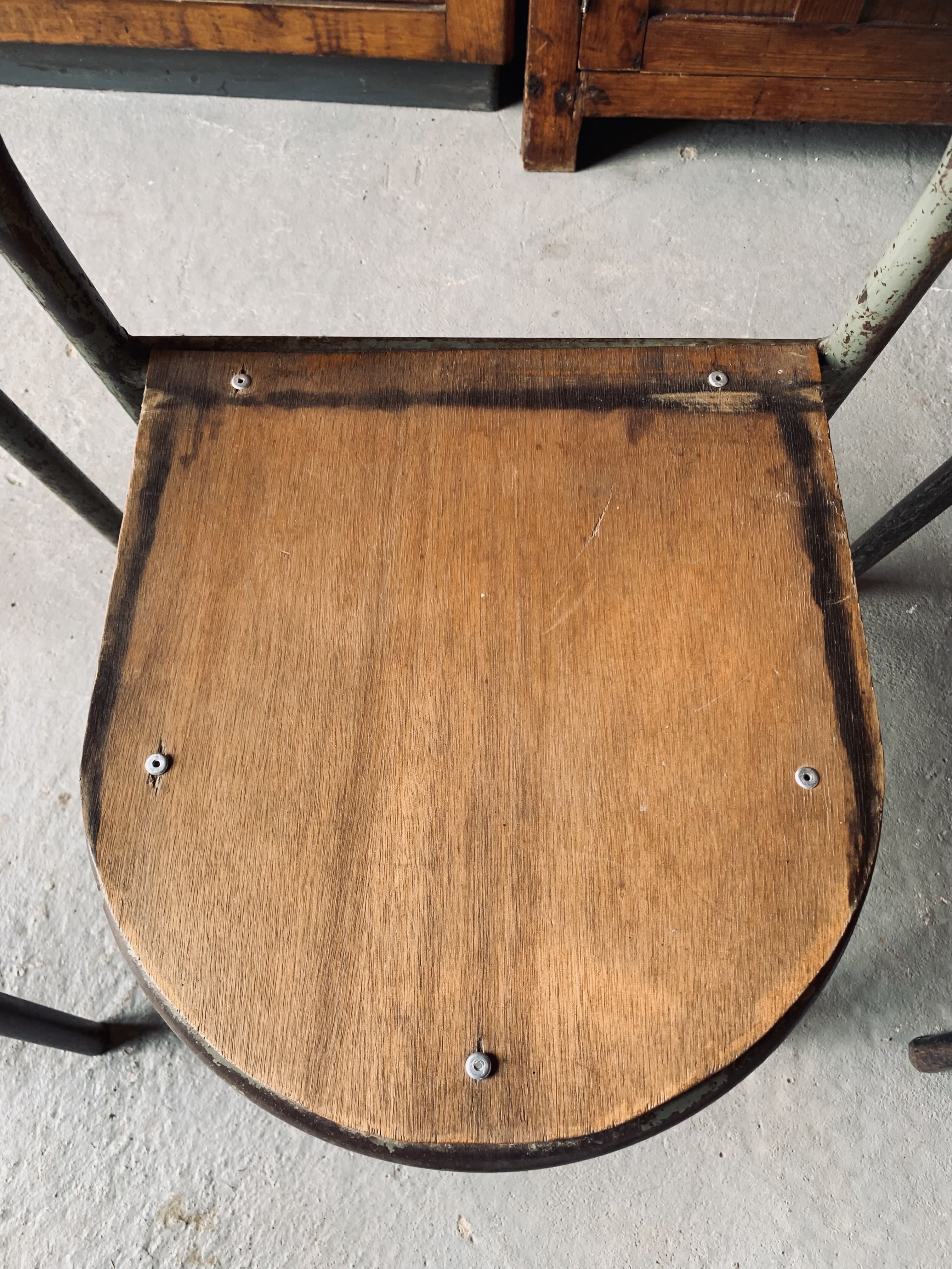 Set of 2 Mobilor chairs - 1950's - metal and wood