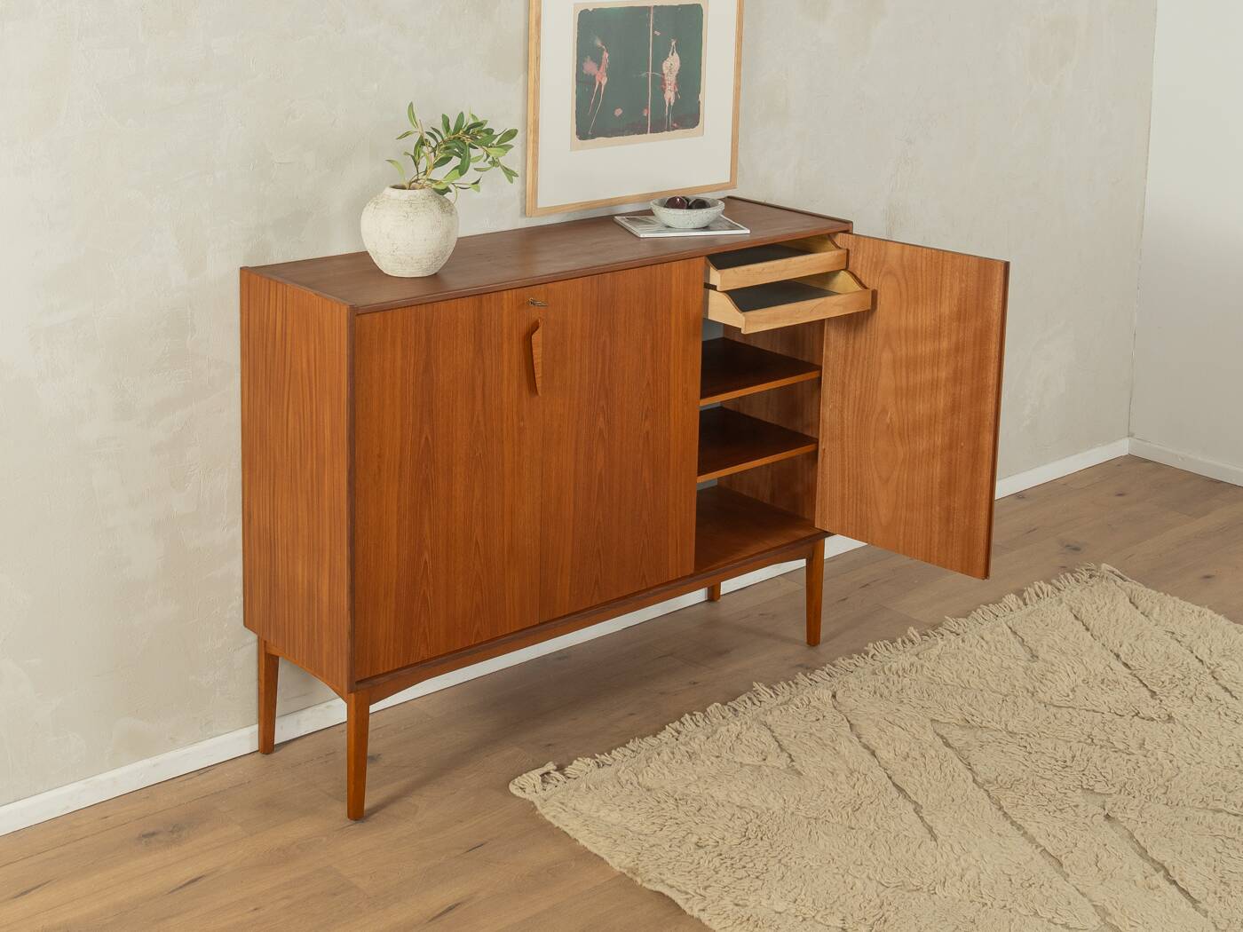 1960s Highboard in Danish Design, Vintage