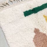 Moroccan Berber Beni Ouarain rug with colorful patterns 1.56x1.06m