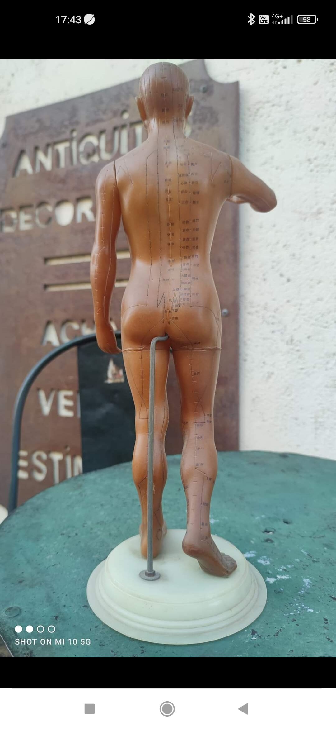 Acupuncture mannequin circa 1960