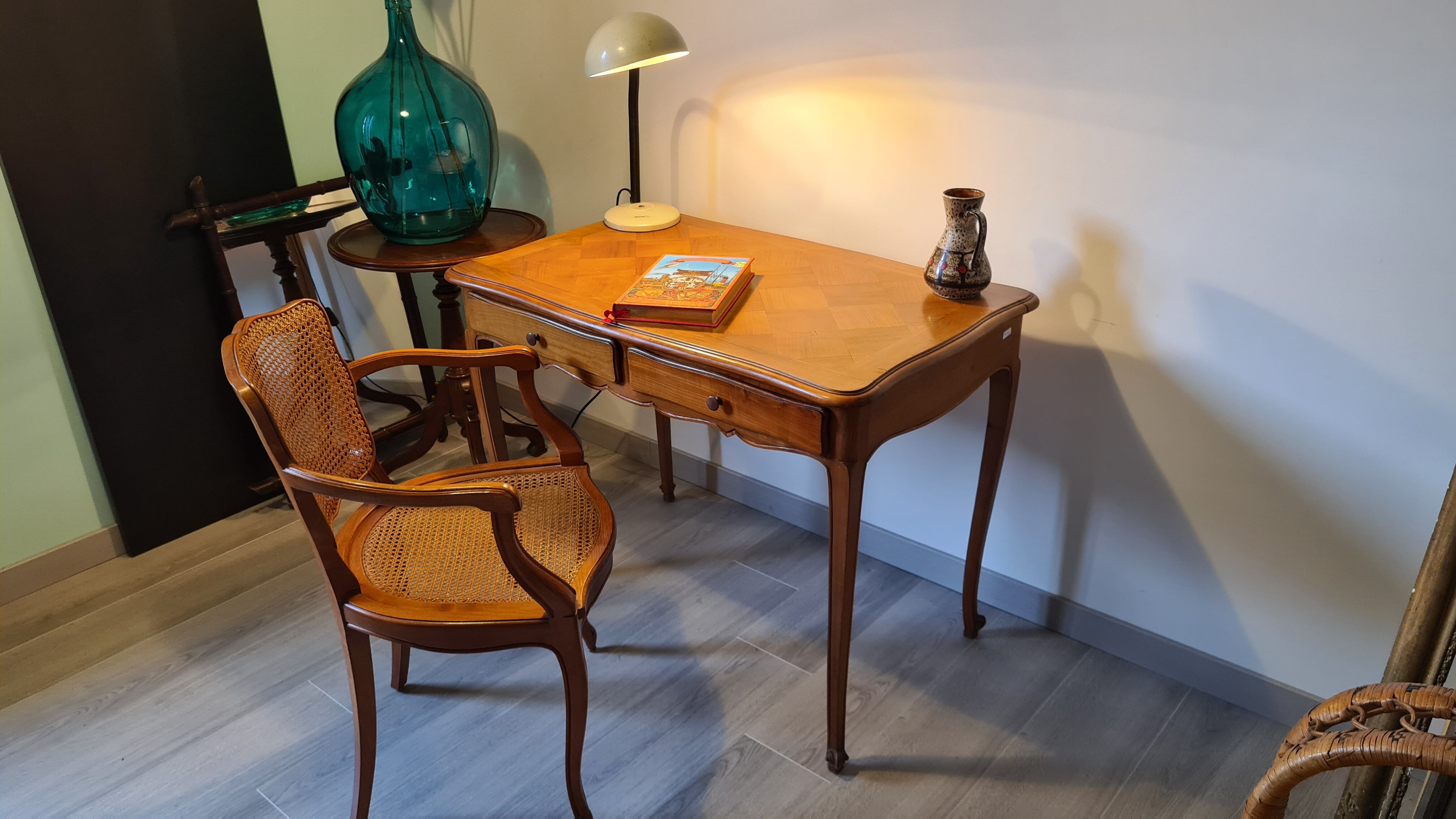 Louis XV style beech desk