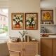 Triptyque nature morte sur papier Amate Marin Mexico