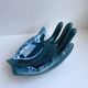 Empty pocket ceramic ring fat lava signed vallauris 70s