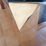 Table basse vintage dorée à l'or fin 23carats par Belgo Chrome