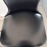 4 black Baumann style chairs