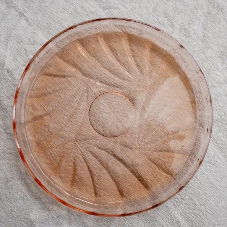 Orange glass bell and its top