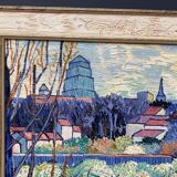 Huile sur toile vue du Brabant