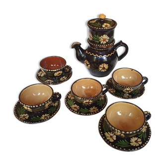 Soufflenheim Alsace sandstone coffee service