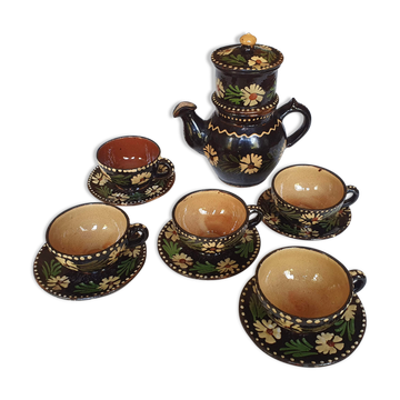 Soufflenheim Alsace sandstone coffee service