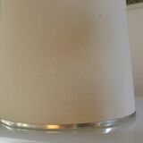 See delmas lamp 70's with fabric and metal lampshade