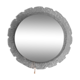 Ice glass acrylic mirror with lighting 1960s