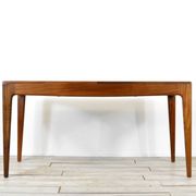 Midcentury extending table in afromosia by a. younger. vintage modern / retro