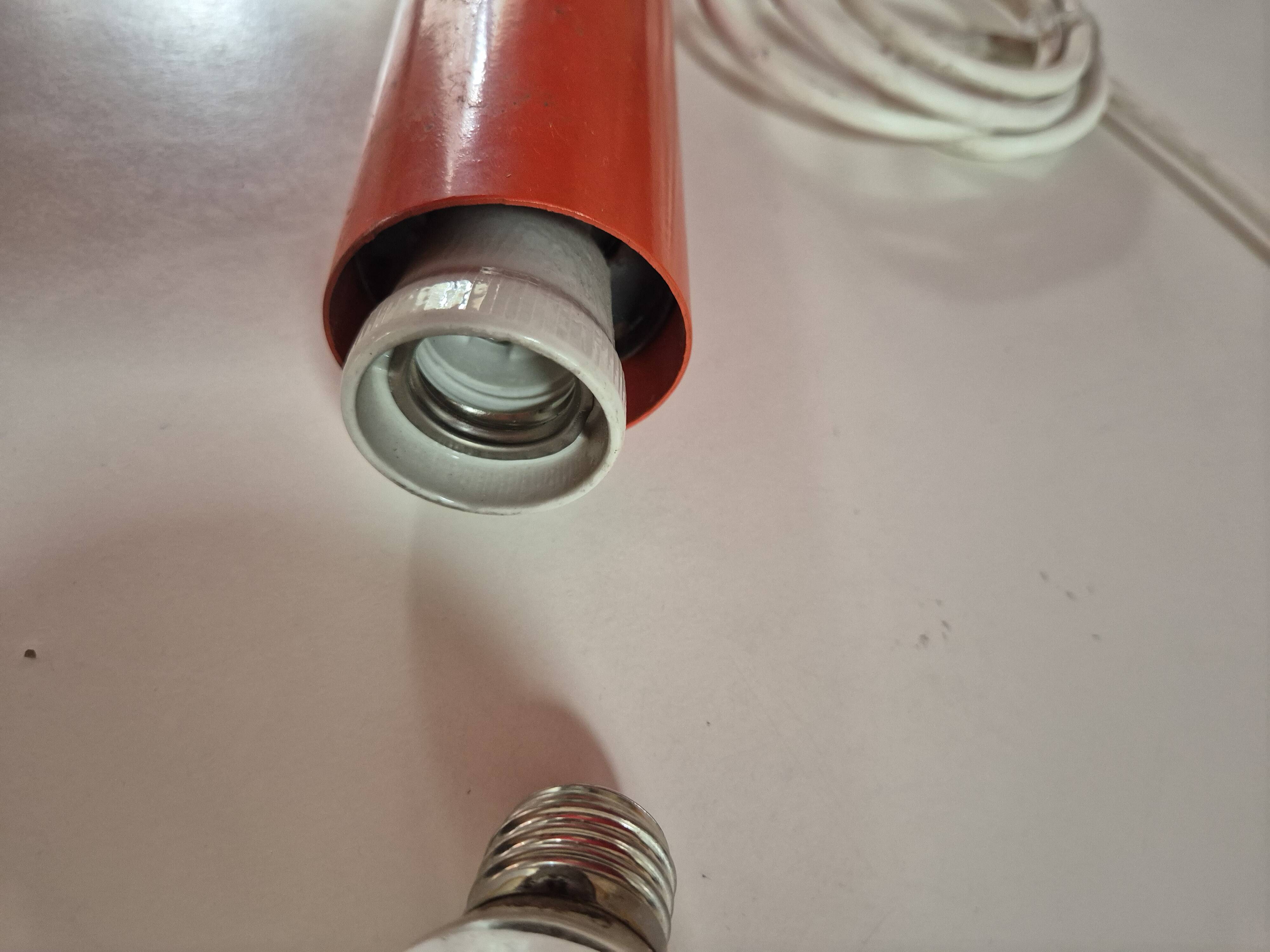 Suspension Tube Vintage Orange - 1970s Design - Space Age