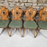 Lot of 4 bistro inn chairs from the 1970s