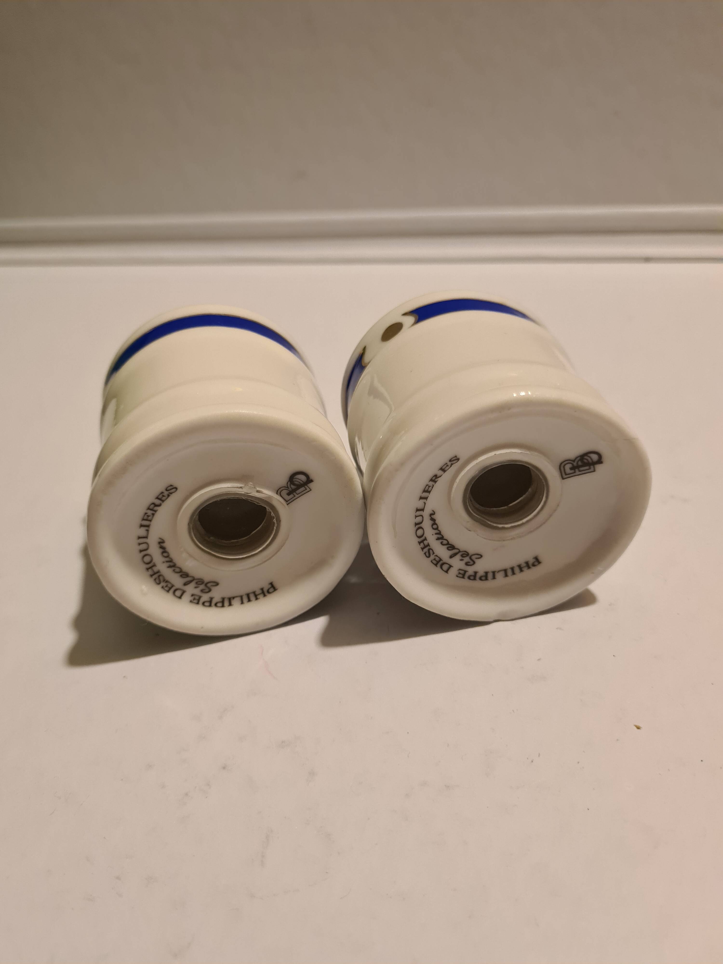 Porcelain salt and pepper shaker Philippe Deshoulières Selection