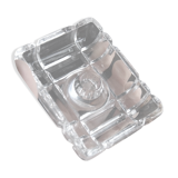 Moulded glass candle holder