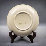 Accolay – glazed earthenware plate with abstract Cépamine decoration – 1970s