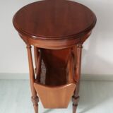 Healed Louis XVI with rattan magazine holder