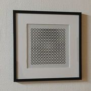 Tableau vintage Art Optique d'après Victor Vasarely