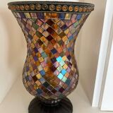 Mosaic glass vase