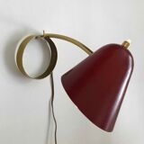 Brass and ceramic bedside lamp 1950
