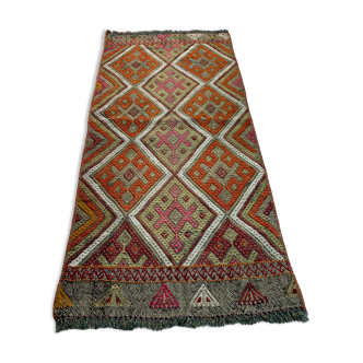 Tapis kilim turc vintage 94x40 cm