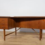 Bureau vintage Boomerang en teck par Peter Løvig Nielsen, Danemark, 1970