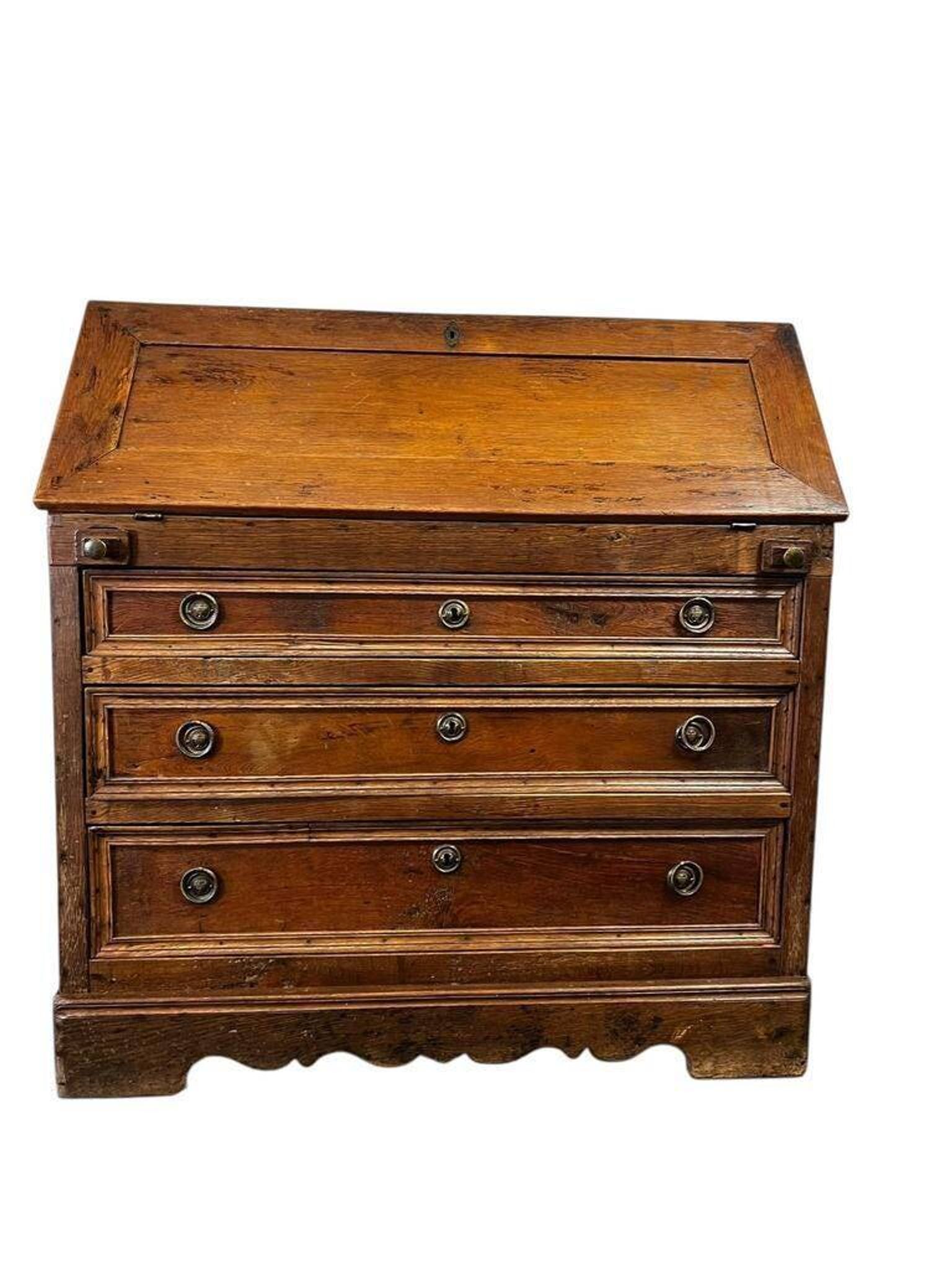 Antique wooden chest of drawers / secretary / desk