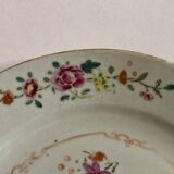 Compagnie des Indes, 18th century porcelain plate with peonies
