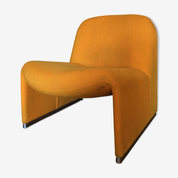 Giancarlo Piretti's Alky armchair for Castelli, 1970s orange-yellow