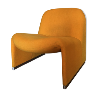 Fauteuil Alky de Giancarlo Piretti pour Castelli années 1970 jaune orangé