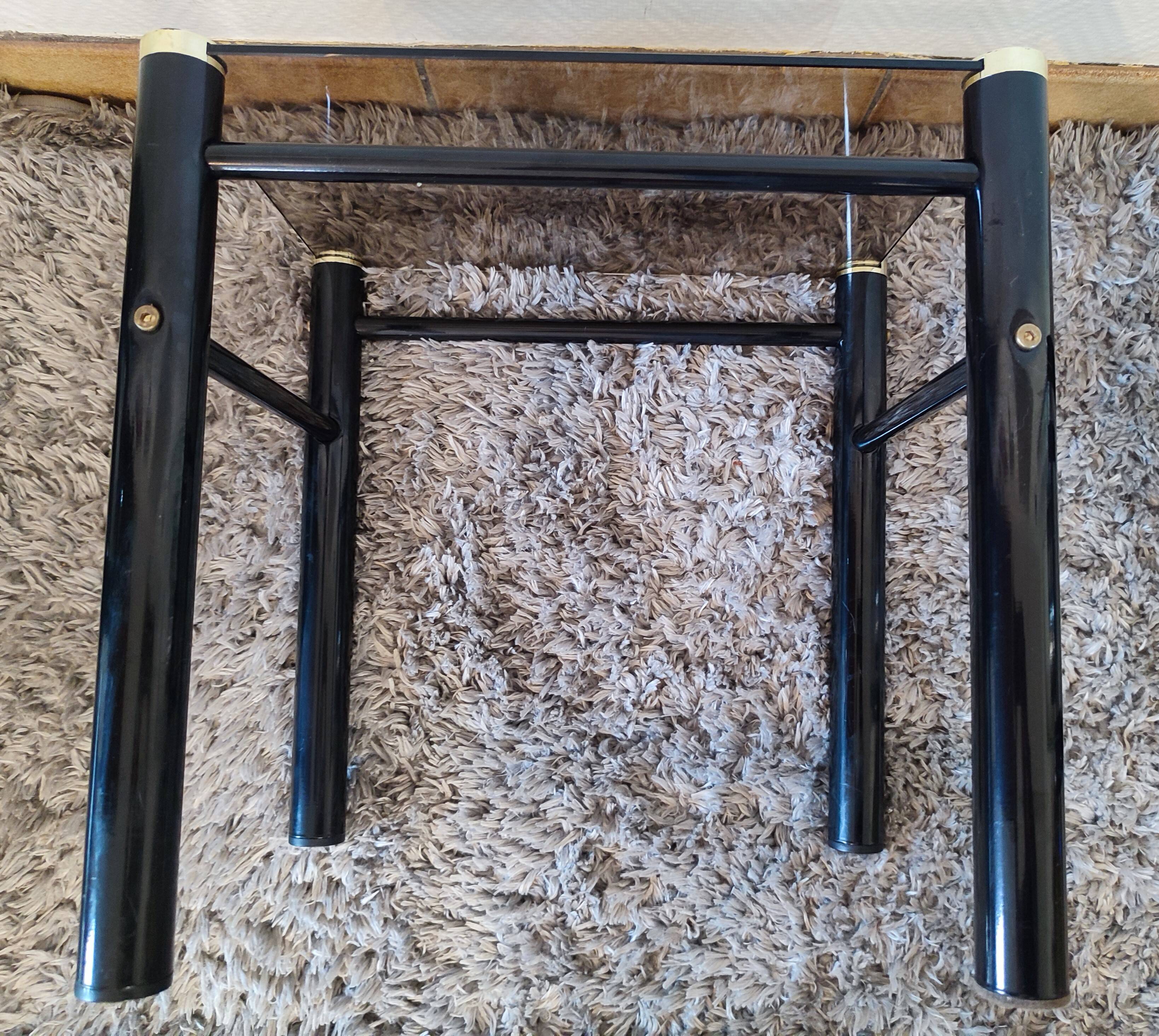 Yves Boutboul 70' tempered glass nesting tables