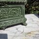 Antique enamelled cast iron planter in the Napoleon III style.