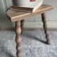 Small solid wood stool
