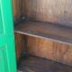 Old green wooden cabinet