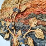 Vintage macramé wall tapestry Tree of life 1960