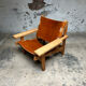 Fauteuil de chasse Kurt Østervig design danois chêne cuir