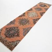 3x12 Oriental Orange Persian Runner Rug, 89x384Cm