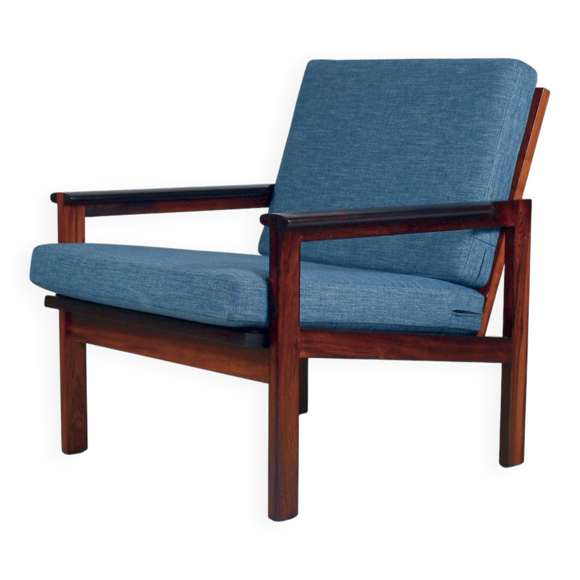 Fauteuil Capella par Illum Wikkelso pour Niels Eilersen. 1959.